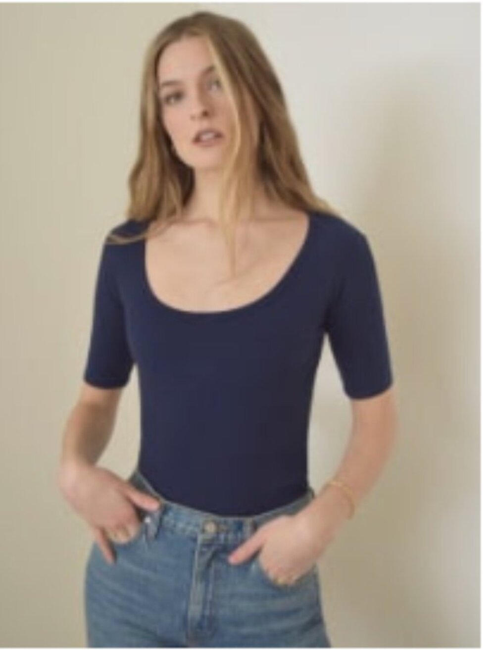 Delia Top Navy